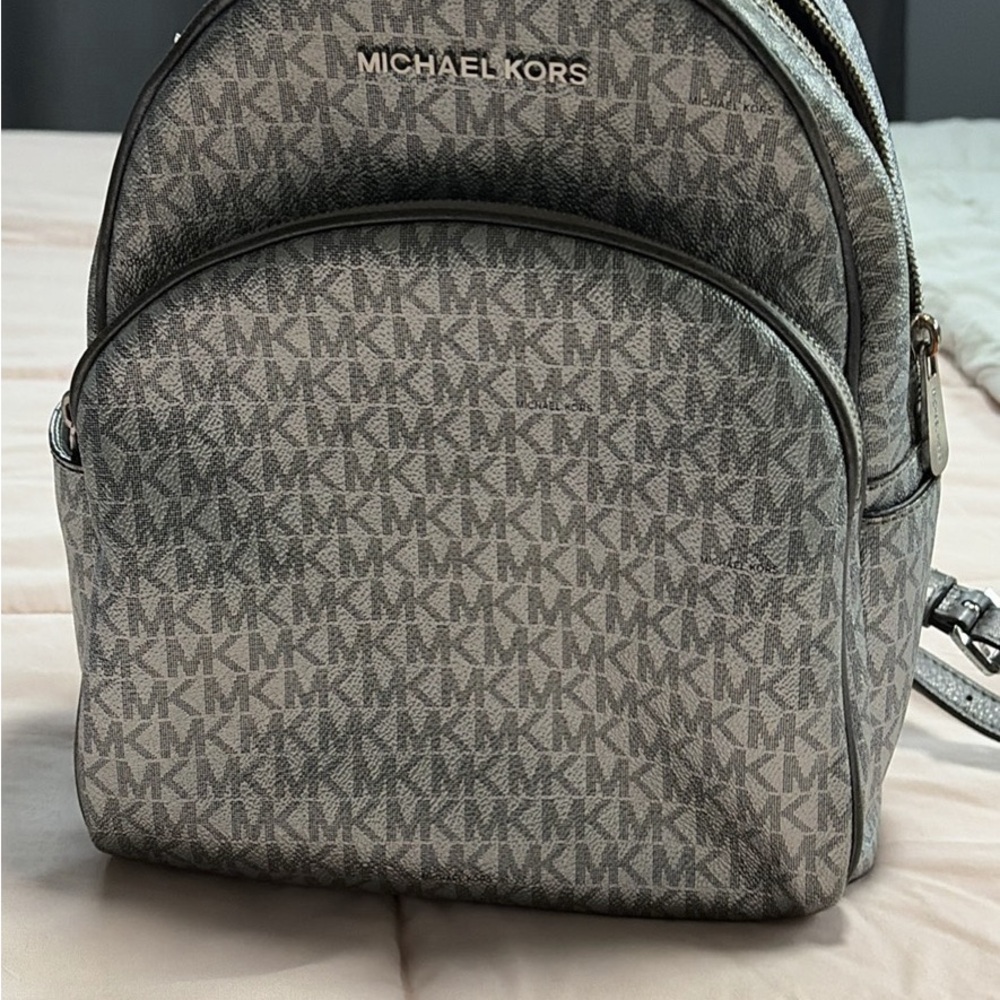 Michael Kors Gray/Silver Backpack